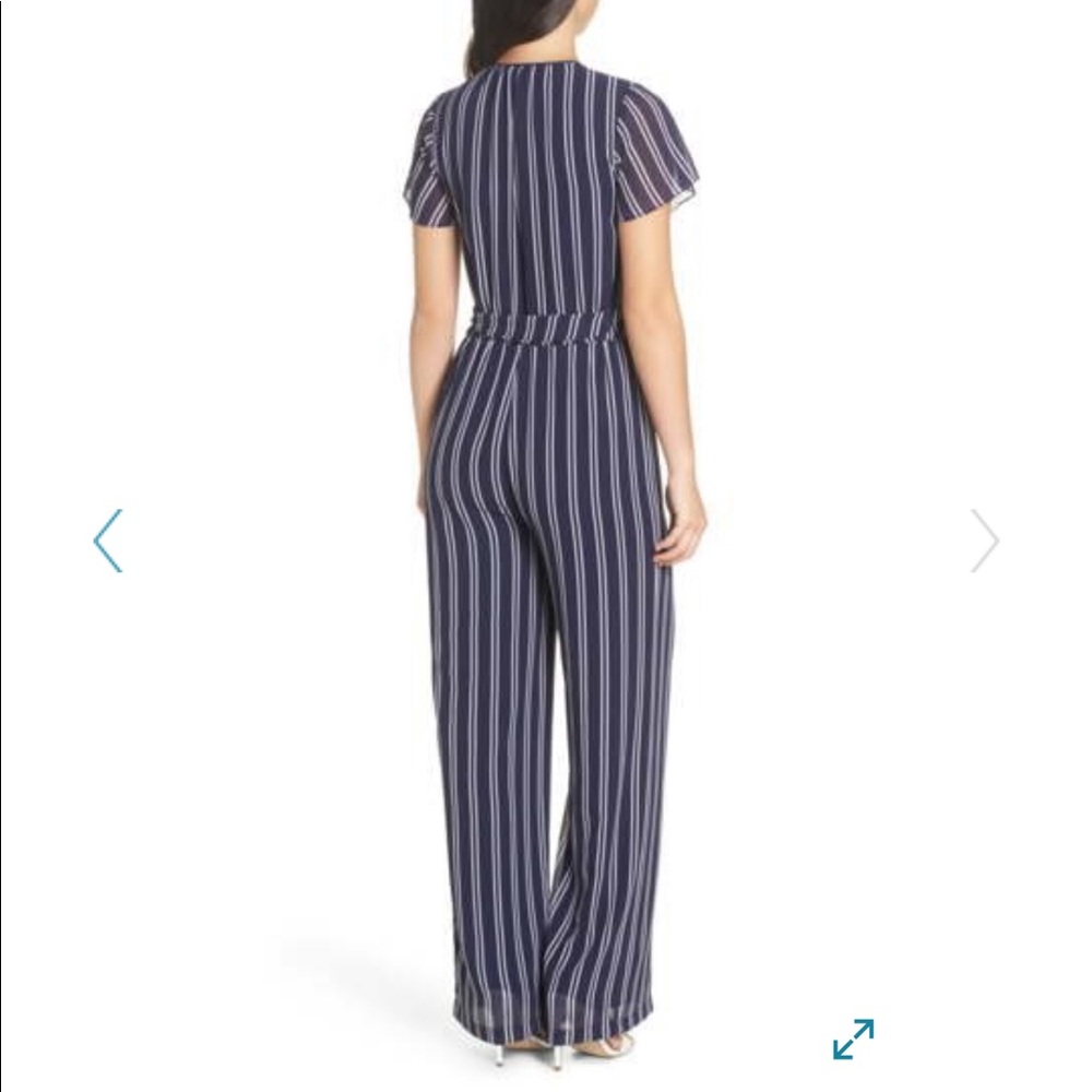 Michael Kors Navy Blue and White Romper